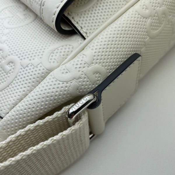 G*u*i gg embossed messenger bag