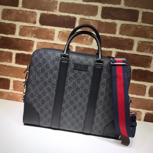 G*u*i gg black briefcase