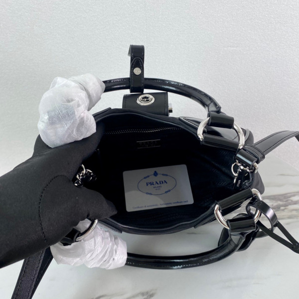 Pra*a moon padded nappa-leather bag