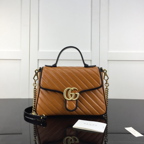 G*u*i gg marmont small top handle bag